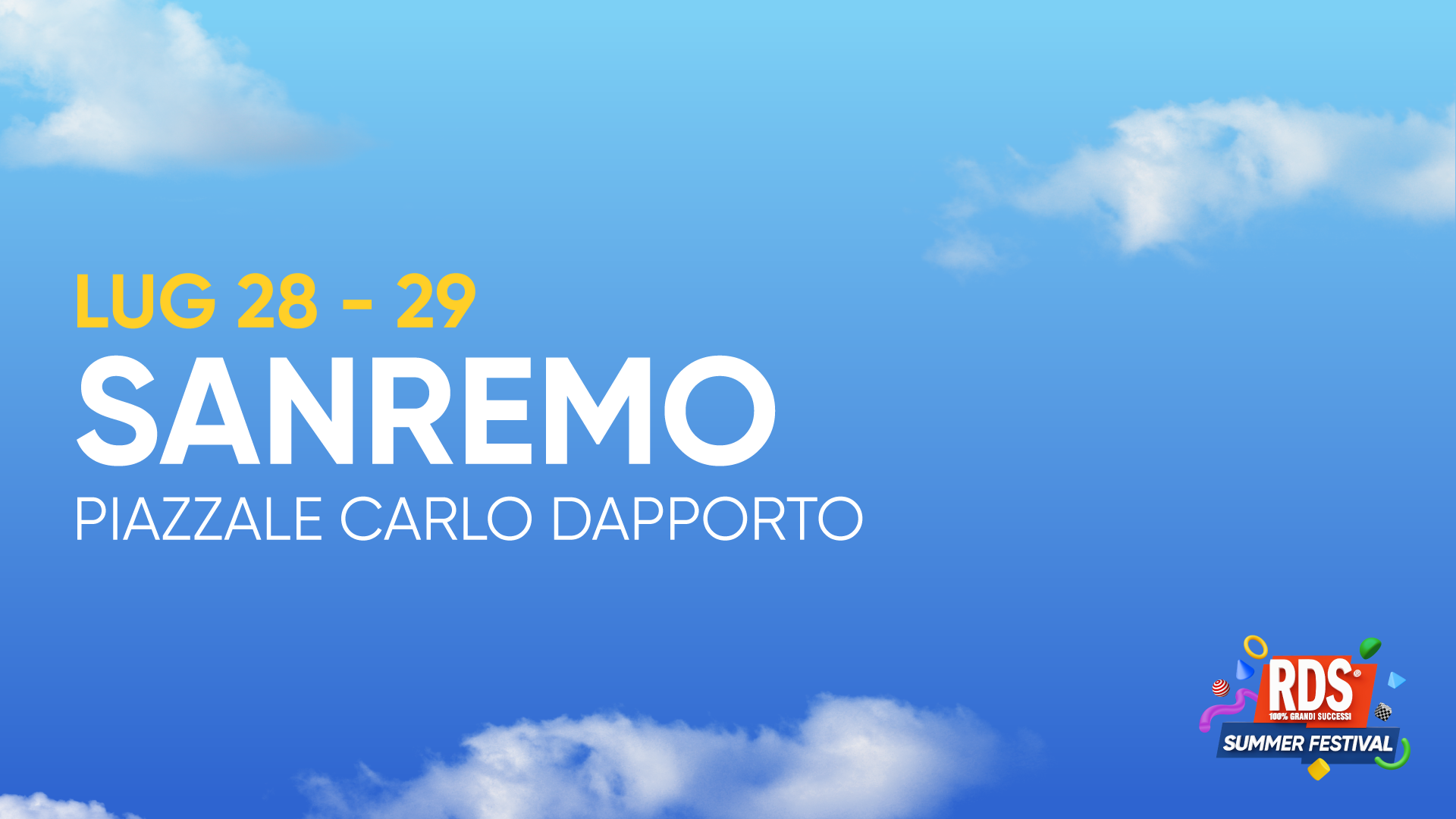 RDS Summer Festival 2023 Sanremo